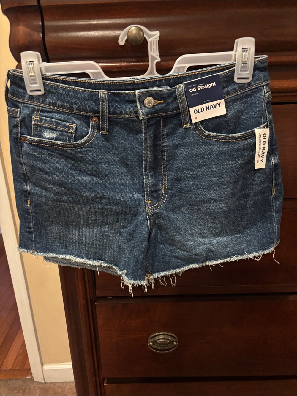 Old Navy High-Rise OG Straight Cut-Off Denim Jean Shorts